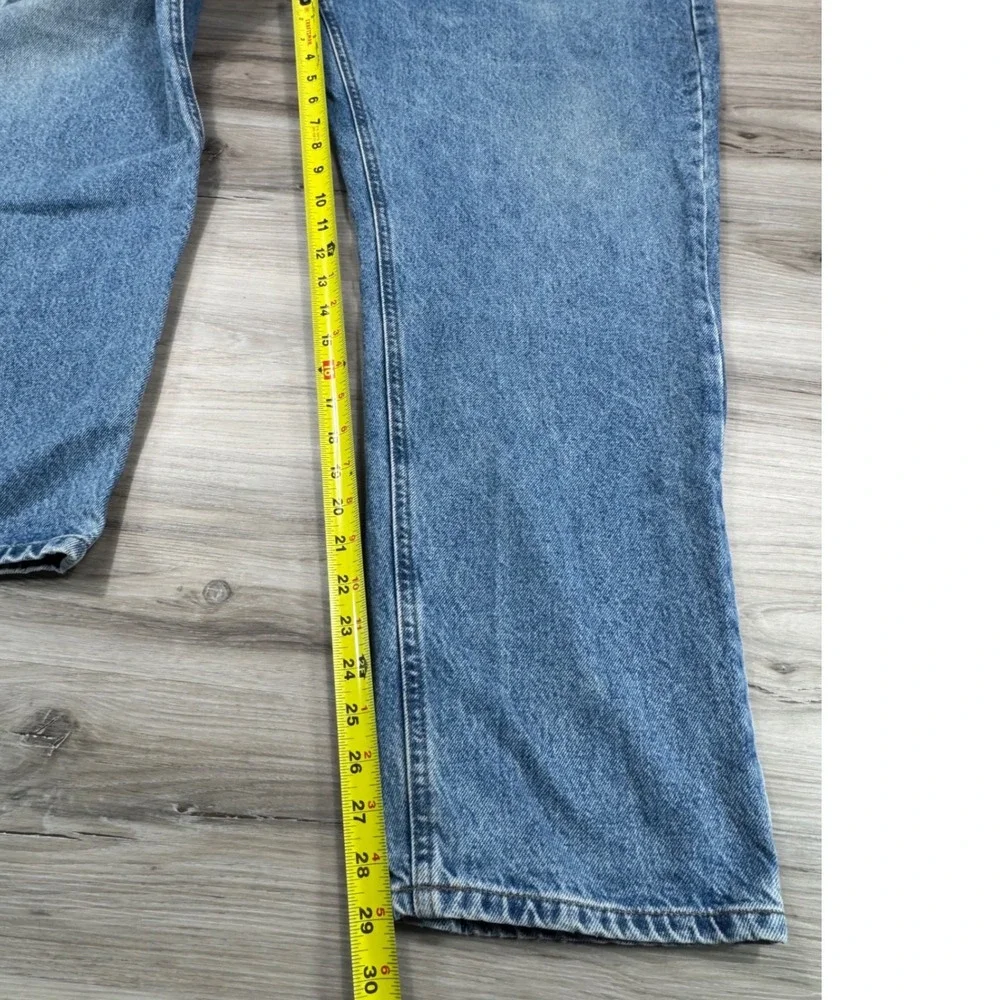 Carhartt B18 STW Traditional Fit Mens Jeans 44x30 Blue Stonewash Straight‎ Leg